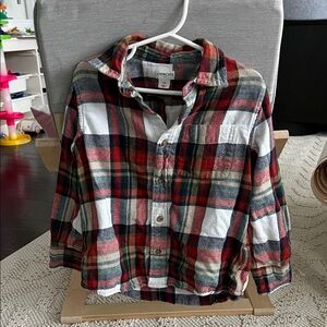 Crewcuts size 4-5T Multicolor Plaid Button-Down Shirt